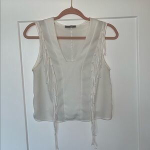 Zara fringe top